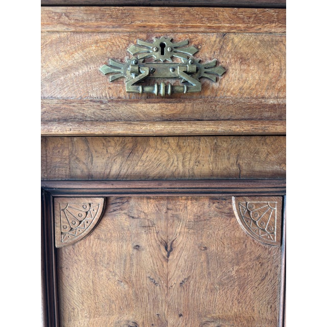 Brown 19th Century English Oak Sideboard For Sale - Image 8 of 12