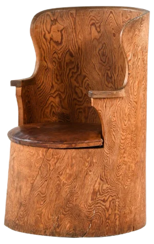 Swedish Stump Chair by Emil Cederlund for Mora