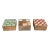 Handcrafted Three Trinket Boxes Mod Geometric Design For Sale