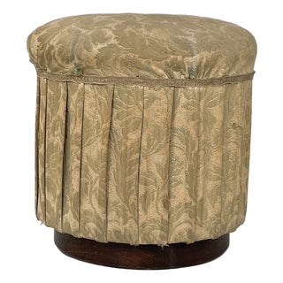 Italian Ottoman in Fabric, 1900s For Sale