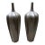 Vintage Bronzed Large Accolade Floor Vases For Sale