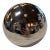 Vintage Chrome Orb Candle Holder With Snuffer Lid For Sale