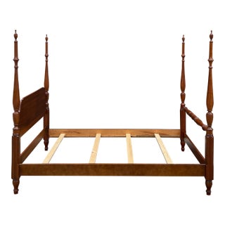 Vintage Pennsylvania House Traditional Solid Cherry Full Poster Bed Frame For Sale