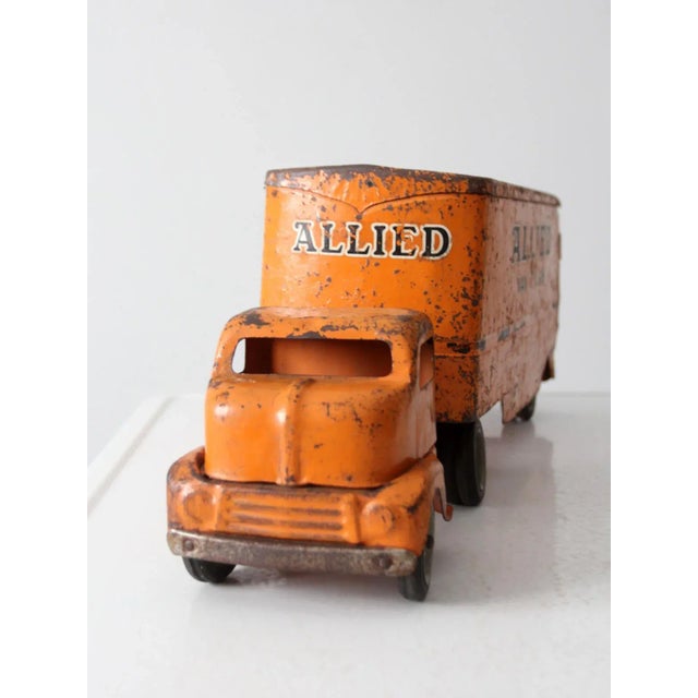 1950s Vintage 1950's Toy Truck Allied Van Lines For Sale - Image 5 of 9