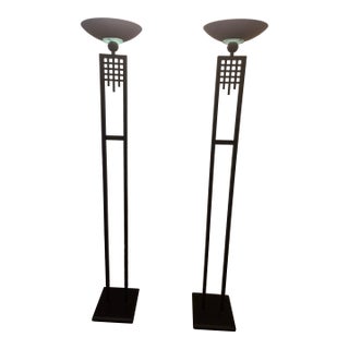 1980s Post Modern Memphis Style Lamp - a Pair For Sale