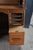 Antique Quartersawn Oak Tambour Roll Top Kneehole Secretary Bankers Writing Desk For Sale - Image 11 of 17