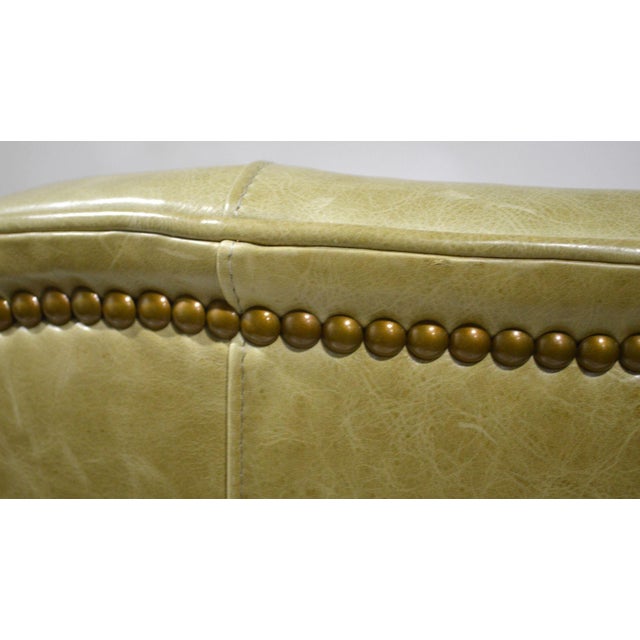 Baker Furniture Jacques Garcia Leather Tuileries Lounge Chair With Ottoman For Sale - Image 12 of 12