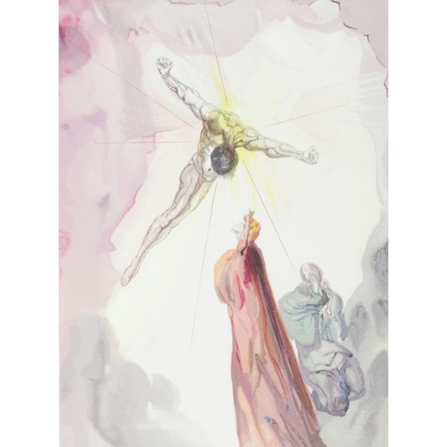 Sculpture Materials Salvador Dalí “L’Apparition Du Christ” Wood Engraving, Divine Comedy 1960s For Sale - Image 7 of 9