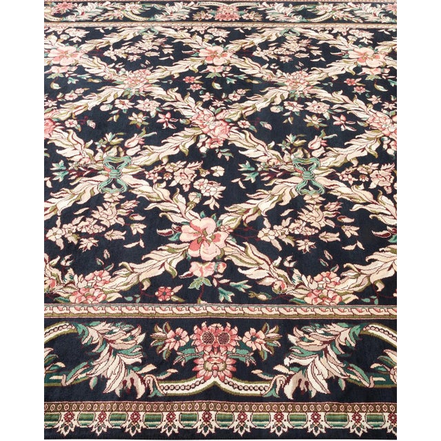 Solo Rugs Vintage Moroccan Hand Knotted Wool Area Rug, Black - 6'0" X 8'10" For Sale - Image 4 of 9