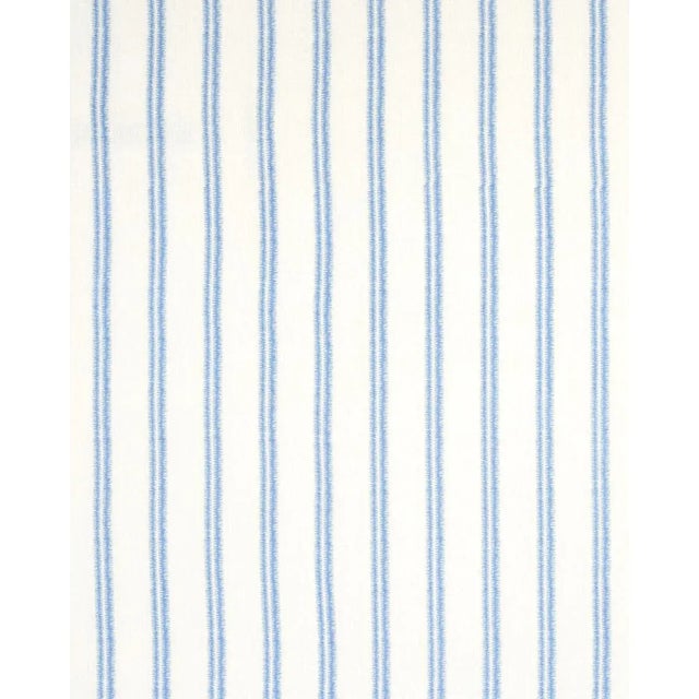 A graphic embroidered double stripe makes this cotton-linen weave appealingly modern. Subtle variations are part of...