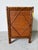 Brown Vintage British Colonial Style Rattan Three-Drawer Nightstand For Sale - Image 8 of 11