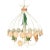 Vintage Tole Daisy Chandelier For Sale
