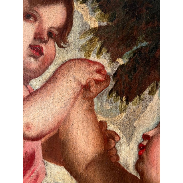 Alessandro Leone Varotari / Padovanino, Putti, Oil on Canvas, 17th Century, Framed For Sale - Image 11 of 13