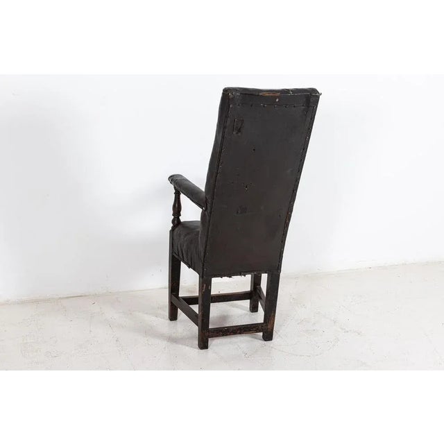 Black Irish Button Back Artist Sitters Chair, 19th Century For Sale - Image 8 of 11