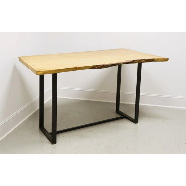 Custom Live Edge Modern Rustic Counter-Height Dining Table or Writing Desk For Sale - Image 12 of 12