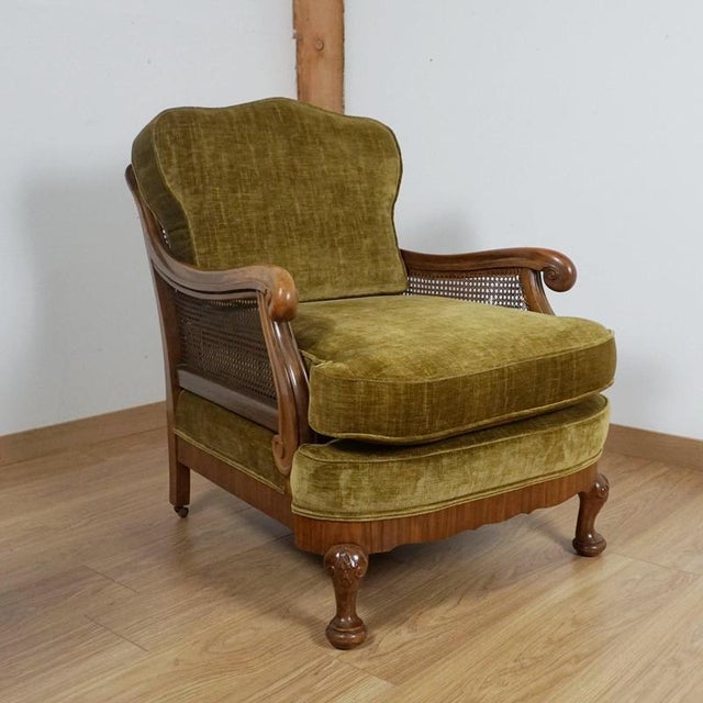 Wood Bergère Lounge Chairs, 1920s, Set of 2 For Sale - Image 7 of 10