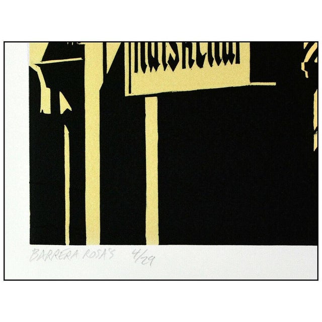 Realism 1980s Barrera Rosa's Print, Robert Cottingham For Sale - Image 3 of 5