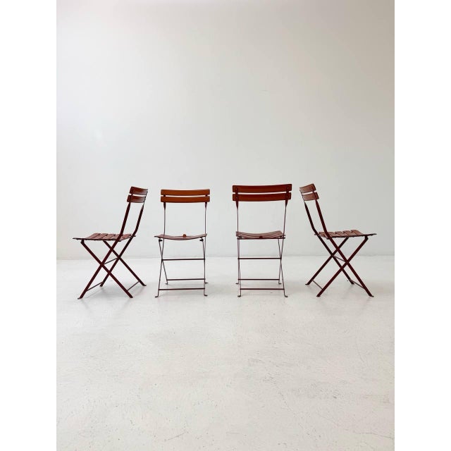 Celestina Folding Chairs from Zanotta, 1980s, Set of 4 For Sale - Image 11 of 11