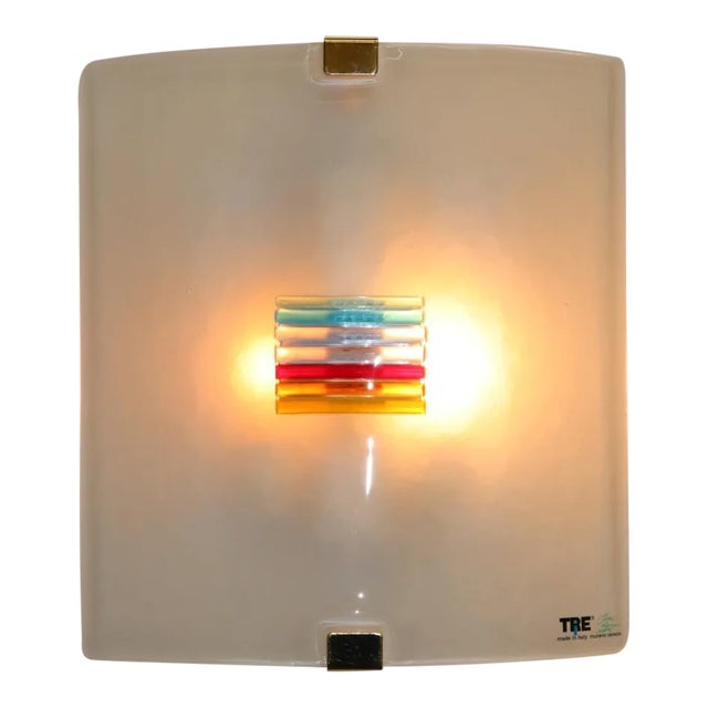 1990s Modern Carlo Nason Murano Wall Lamp For Sale