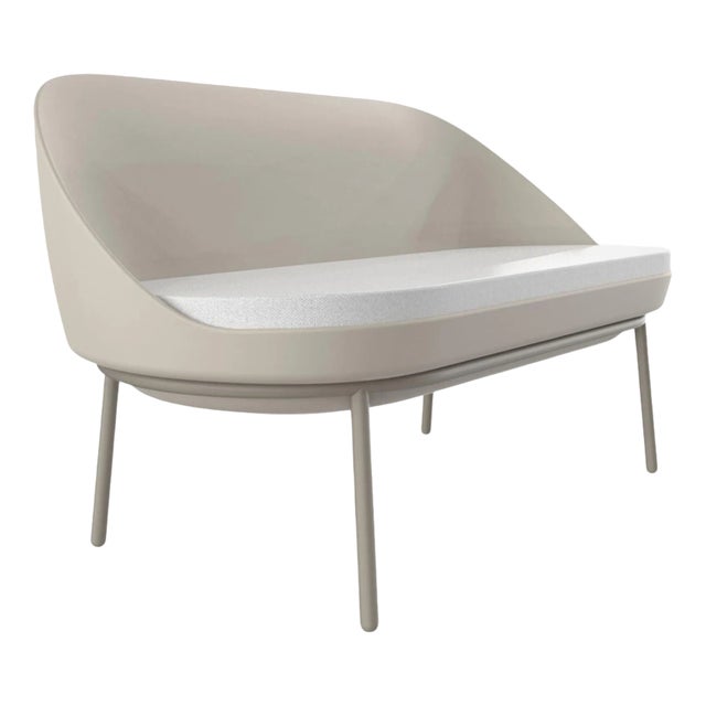 Lace Cream Sofa with Cushion by Mowee For Sale