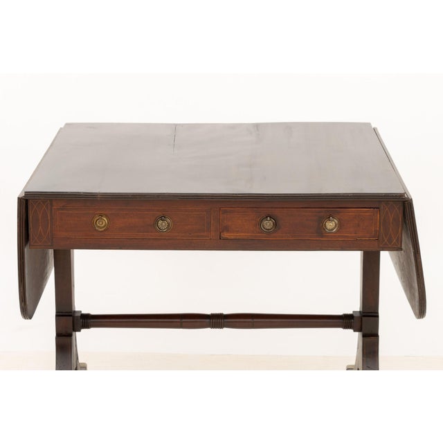 English George III Mahogany Sofa Table, Circa 1800 For Sale - Image 3 of 12