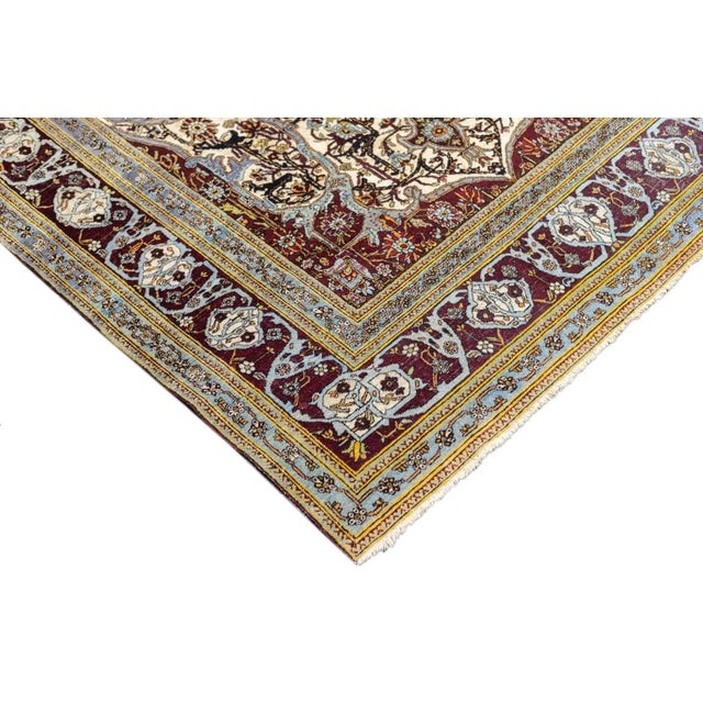 Antique Mohtasham Kashan Rug 4'9'' x 8'1'' For Sale - Image 11 of 12