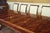2020s Extra Long 88" to 160" Dining Table With Flame Mahogany and Satinwood Banded Inlay by AntiquePurveyor For Sale - Image 5 of 11