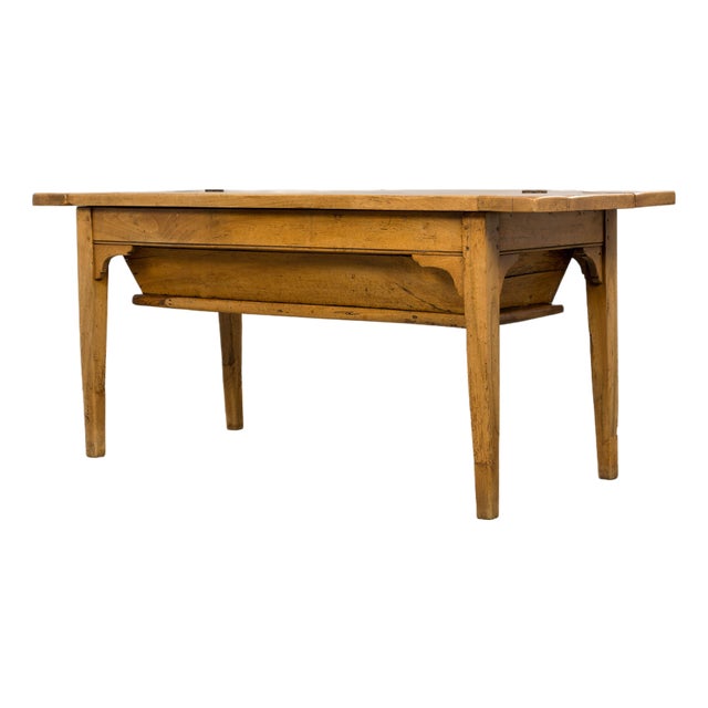 Early 19th Century French Provincial Fruitwood Petrin Dough Table For Sale