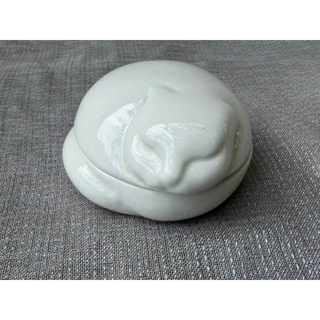 Ceramic 1977 Tiffany & Co Porcelain Sleeping Cat Trinket Box For Sale - Image 7 of 12