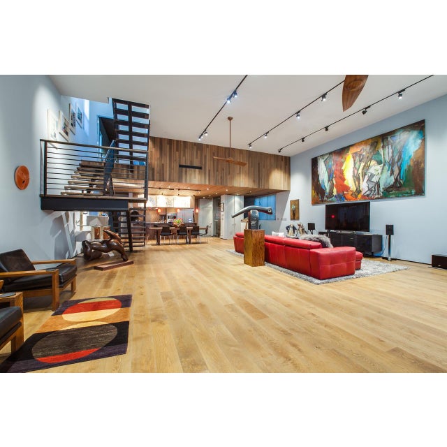 Abstract 1980s Le Crepuscule des Deux Abstract Oil Painting by Peter Brandes For Sale - Image 3 of 6