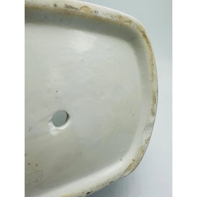 Chinoiserie Vintage Chinoiserie Blue and White Planter For Sale - Image 3 of 8