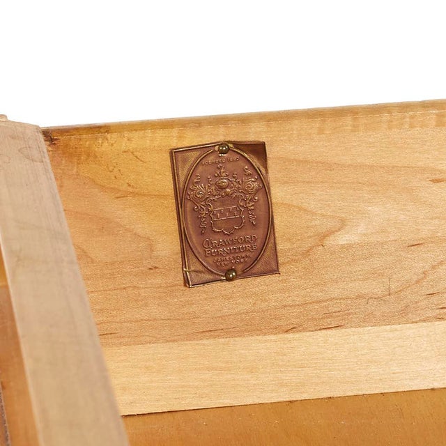 Crawford Furniture Mid Century Maple Lowboy Dresser For Sale - Image 11 of 11