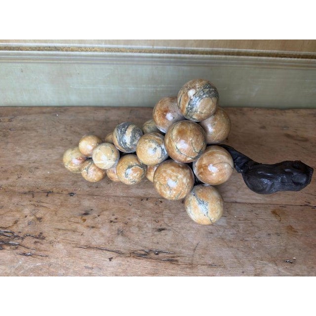Large Vintage Italian Alabaster Grape Cluster Sculpture For Sale In Los Angeles - Image 6 of 11