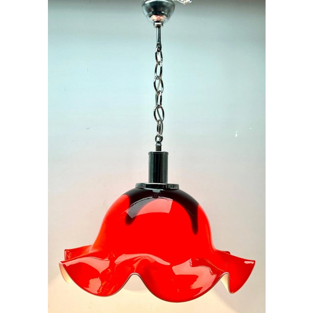 Vintage Pendant Light in Murano Glass, 1960s For Sale - Image 9 of 12