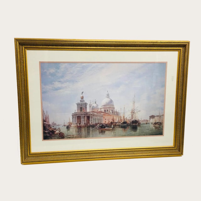 1980s 1980s Federal Style Giltwood Picture Frame For Sale - Image 5 of 5