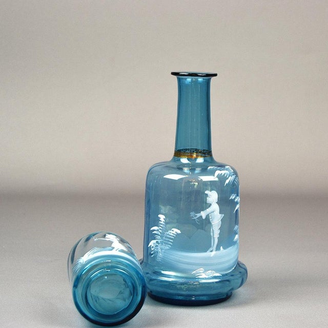 Victorian Decanter with Glass, Set of 2 For Sale - Image 9 of 12