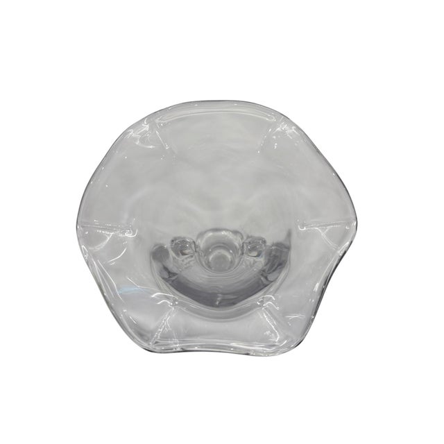 Glass Mid 20th Century Imperial Glass Candlewick Plain Top Crimped Vases For Sale - Image 7 of 8