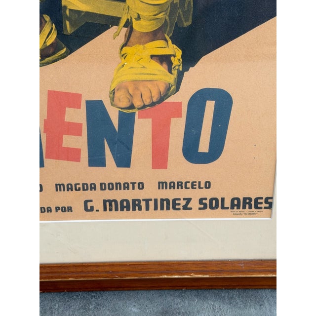 Tan Vintage “El Ceniciento” Framed Film Poster For Sale - Image 8 of 12