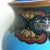 1910s Blue Floral Bird Cloisonne Vase For Sale - Image 9 of 12