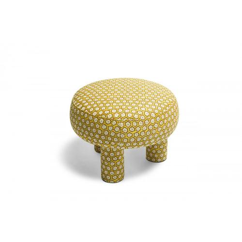Blue Ludmila Pouf in Beech by Popus Editions For Sale - Image 8 of 11