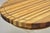 Brown Vintage Mid Century Modern Teak & Oak Wood 24" Round Spinning Charcuterie Cutting Board For Sale - Image 8 of 12