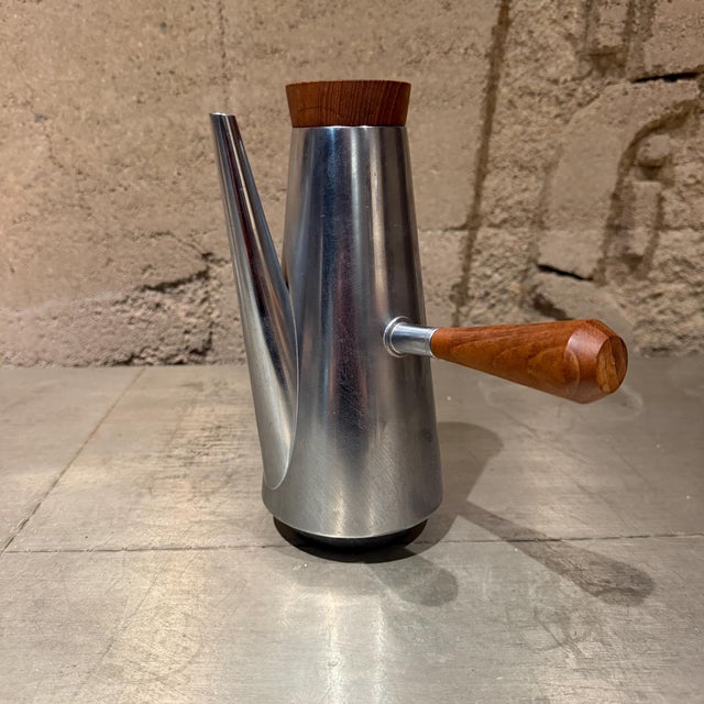 Alessi Stainless Steel Coffee Pot, Mid-Century Modern, 1960s For Sale - Image 15 of 16