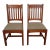 Pair of Vintage L. & J. G. Stickley Mission Cherry Wood Side Chairs For Sale