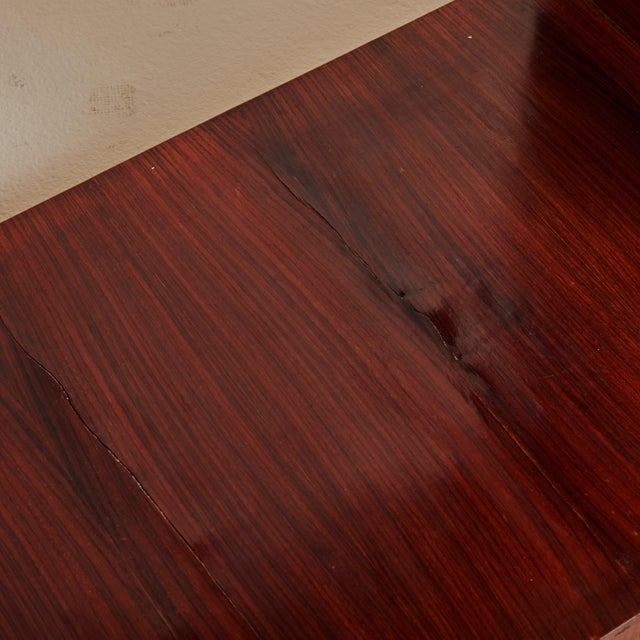 Tall Rosewood Veneer Cabinet with Key by SAM, France 1950s For Sale - Image 9 of 11