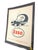 French advertising print for Esso, featuring a whimsical cartoon illustration of a smiling motorist driving a car with a...