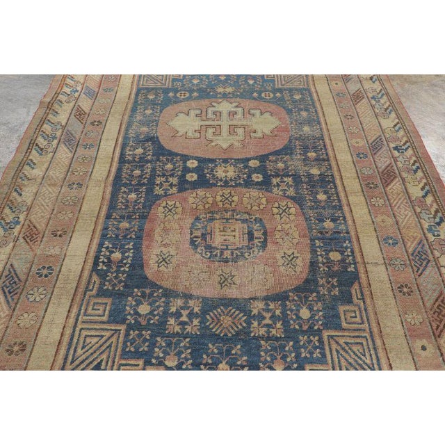 Mid-Century Modern Antique East Turkestan Khotan Wool Rug, 1920–1930 by Rug & Kilim For Sale - Image 3 of 8