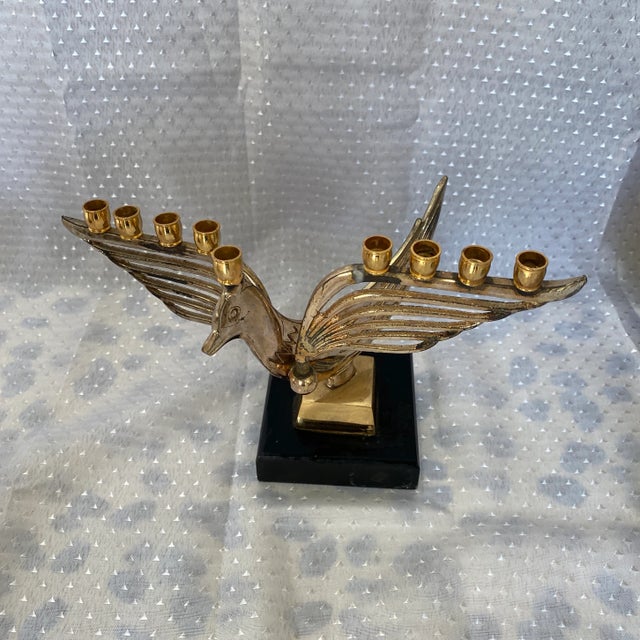 1970s Gold Petite Bird Candle Holder For Sale In Atlanta - Image 6 of 6