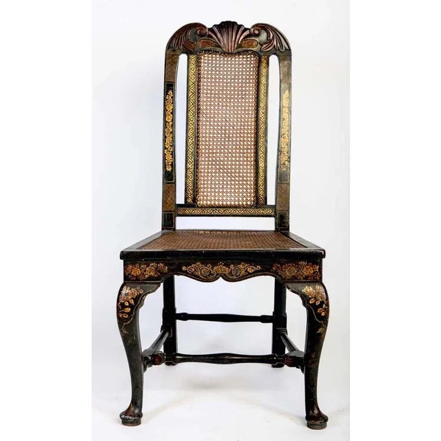 Black 18th Century Dining Chairs, England, 1750s, Set of 6 For Sale - Image 8 of 10