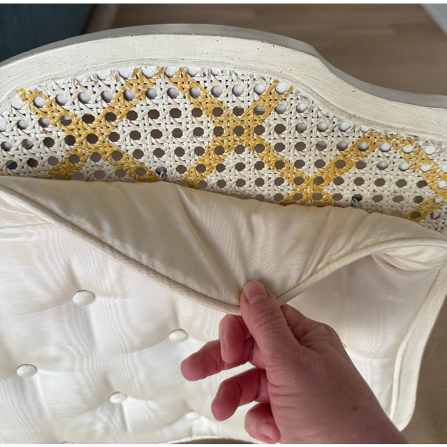 Jacques Bodart Louis XV Style Chairs With Hand-Painted Cane, a Pair For Sale In Chicago - Image 6 of 9