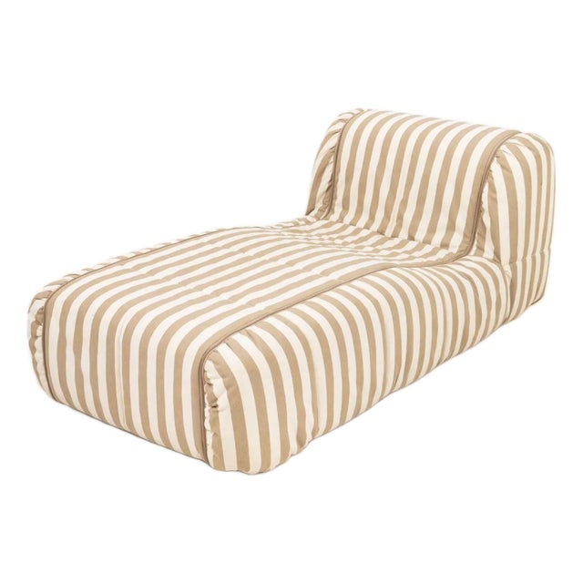 Cini Boeri X Arflex Linen Chaise Longue For Sale